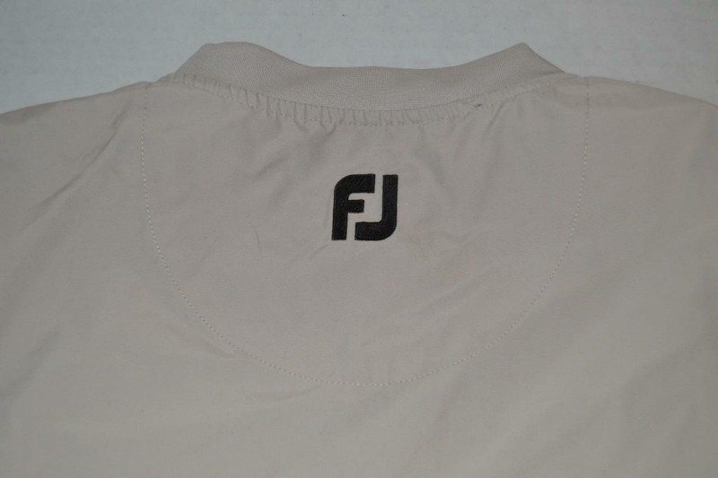FOOTJOY FJ GOLF BEIGE TAN WIND PULLOVER SWEAT SHIRT MENS SIZE LARGE L gallery