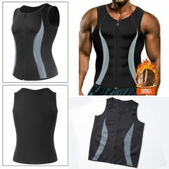 Men Sweat Suit Sauna Exercise Gym Suit Fitness Weight Loss Waist Trimmer Sport