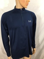 Under Armour Blue Quarter-Zip Fleece Sz Md Heat Gear Bud Light House Of Whatever