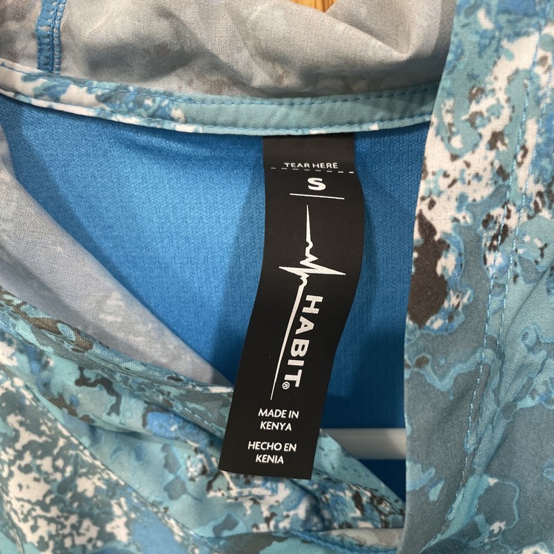 Habit Men's Size Small UPF 40+ UV Protection Hooded Performance Layer Veil Camo gallery