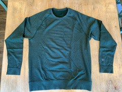 🔥 LULULEMON Engineered Warmth 🔥 Mens Long Sleeve Crew 🔥 L large PINE GREEN🔥