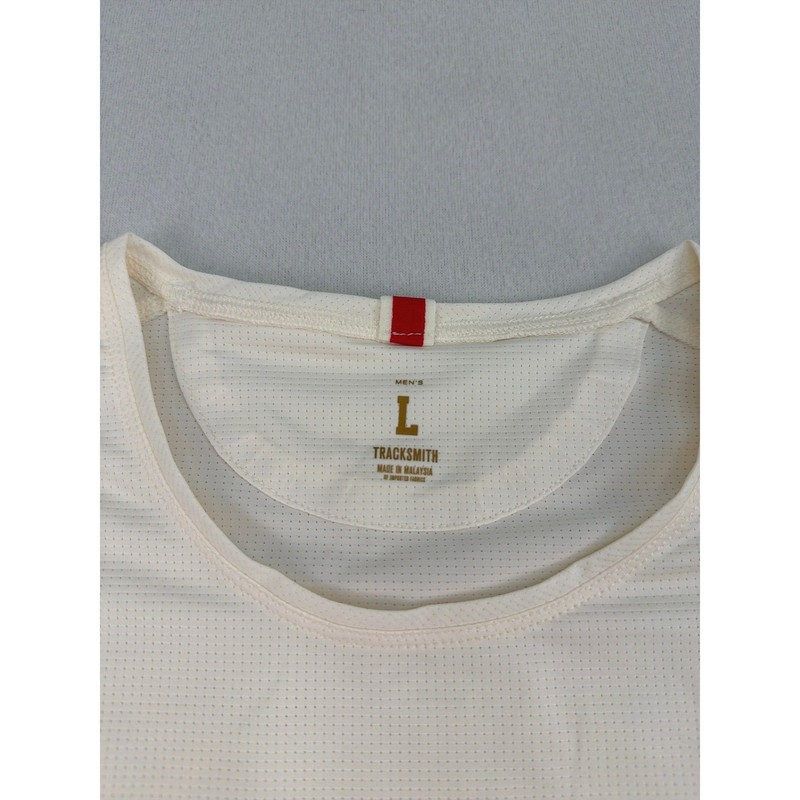 Tracksmith Twilight Tee Mens Large Ivory Short Sleeve Running Shirt MT2237 NEW gallery