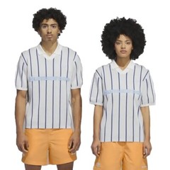 Sz S- ADIDAS X PHARRELL WILLIAMS HUMANRACE UNISEX JERSEY POLO TOP, CLOUD WHITE.