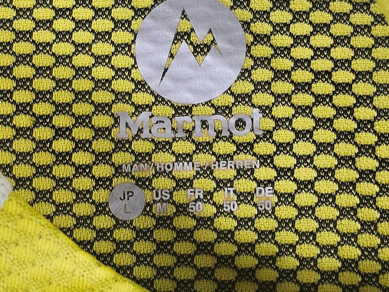 Marmot Neothermo™ 1/2 Zip Base Layer Shirt Size M Gray/Neon Yellow gallery