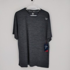 Reebok Men’s XL Vector Dash SS Ebony Heather Shirt