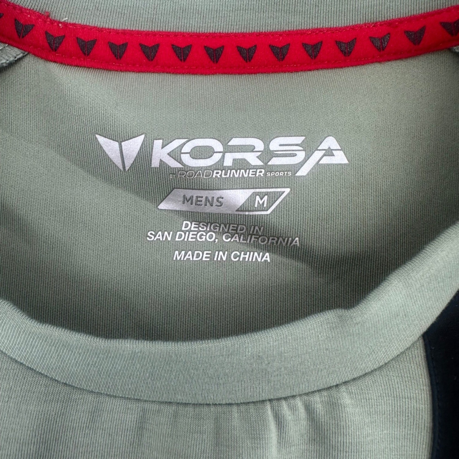 Korsa by Road Runner Sports Pullover Mens M Green Olive Crewneck Long Sleeve gallery