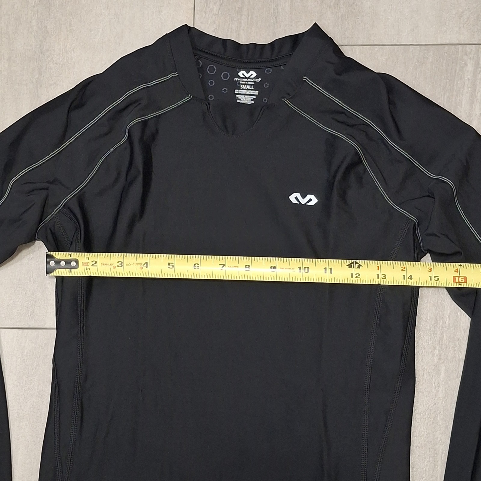 MCDAVID Black Compression Long Sleeve Top Size Small gallery