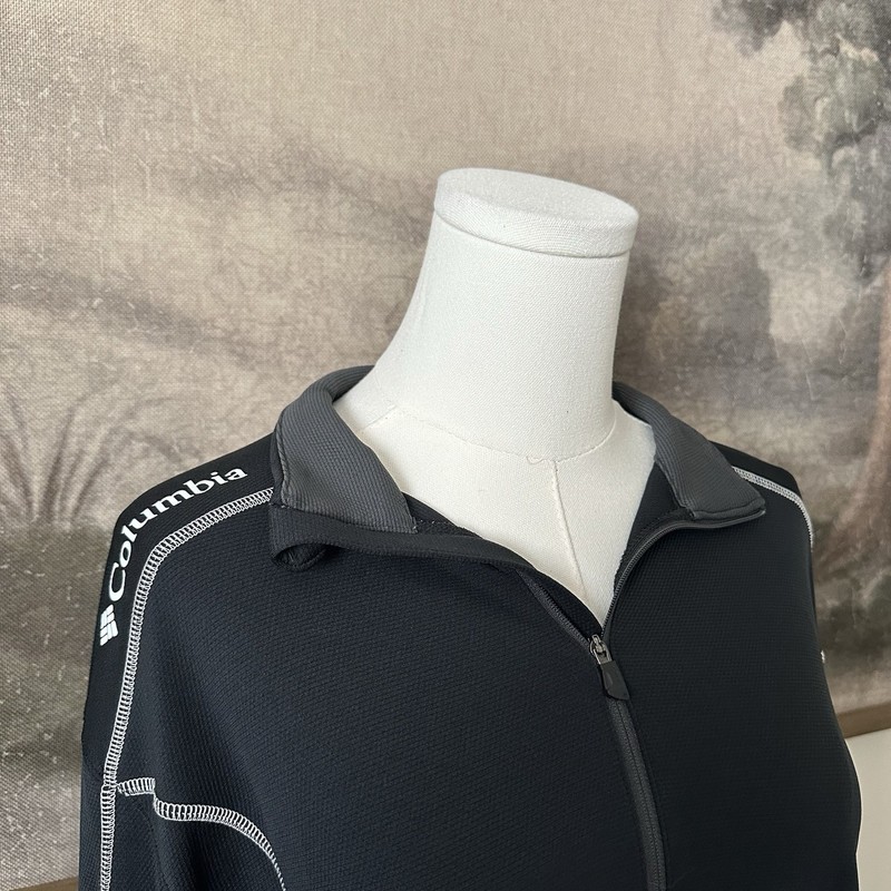Men’s Columbia Golf Half Zip Pullover Medium Black gallery