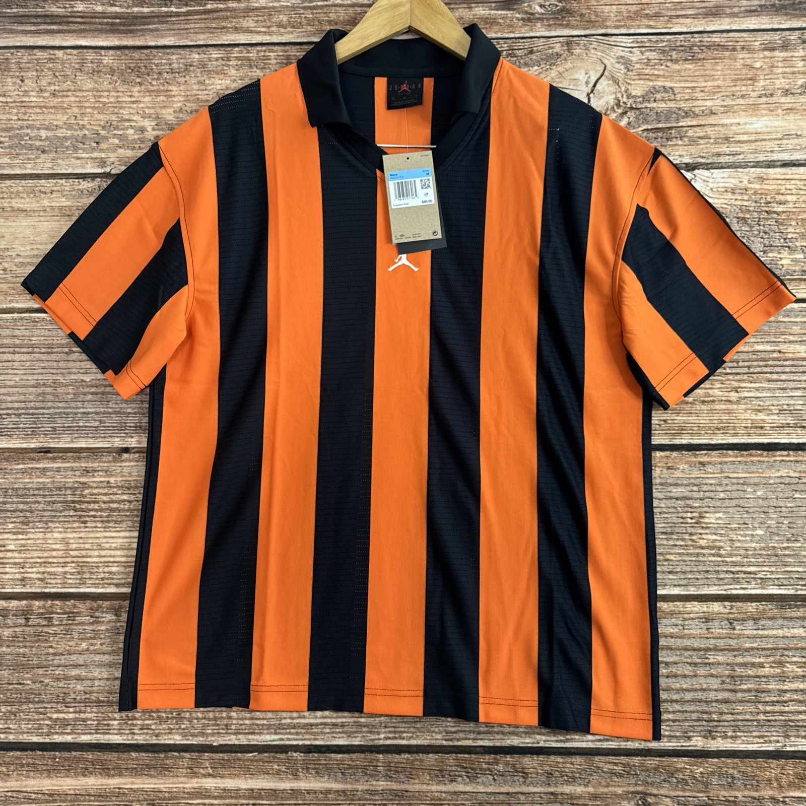 Men Nike Jordan Brooklyn Collegiate Goalie Orange Shirt HV0107-010 Size M gallery