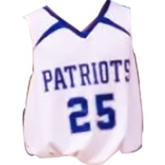 Retro Bridges #25 High School Basketball Jersey White Blue Sewn Custom Any Size