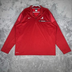 Nike Alabama Crimson Tide Dri-FIT 1/4 Zip Pullover Red XXL