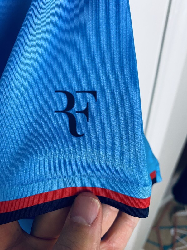 Nike Roger Federer RF 2012 US Open V-Neck Tennis Shirt Large Rafa Nadal - NWT gallery