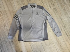 Adidas 1/4 Zip Pullover Gray Men’s Large “The Highlands” Golf Performance Jacket