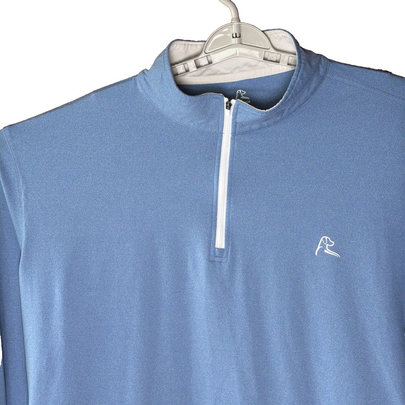 Rhoback 1/4 Zip Sweater Pullover Mens 3XL Blue Comfort Stretch Long Sleeve gallery