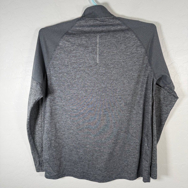 Nike Dri-FIT Running 1/4 Zip Pullover Mens XL Gray CD8273-021 Long Sleeve Shirt gallery