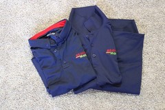 Sport-tek Shirt Mens Large Blue Bravo Markets Shirt 4-Pack