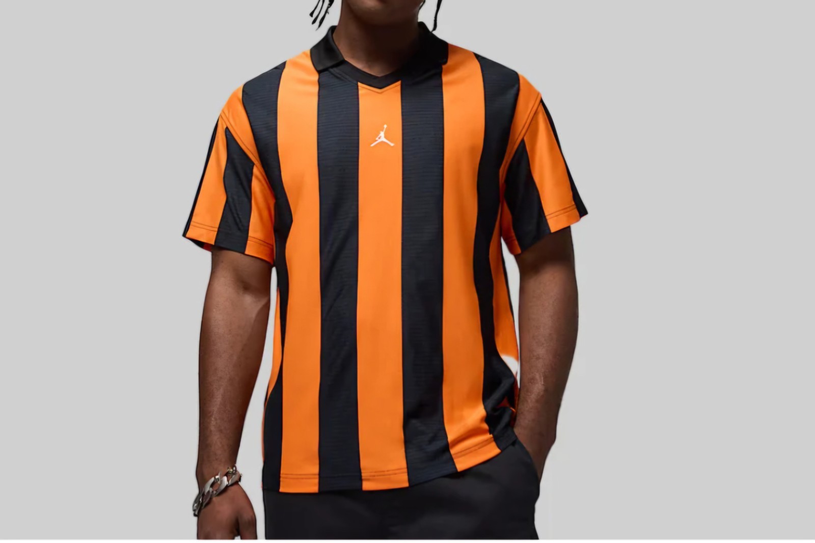 $90...Jordan Brooklyn size XL Collegiate Goalie Jersey Orange/Black. gallery
