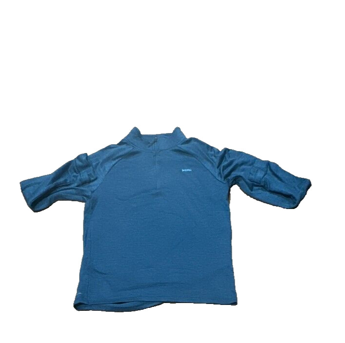 Skora Men's Pullover Workout Shirt Blue 1/4 Zip Top Qwick Dry gallery