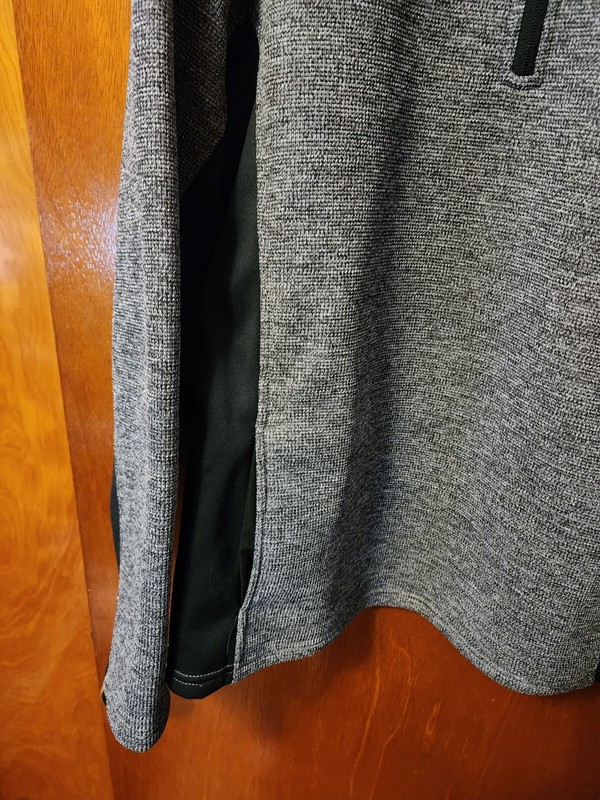 Men's Large Spyder Gray And Black 1/4 Zip Stretch Performance Pullover gallery