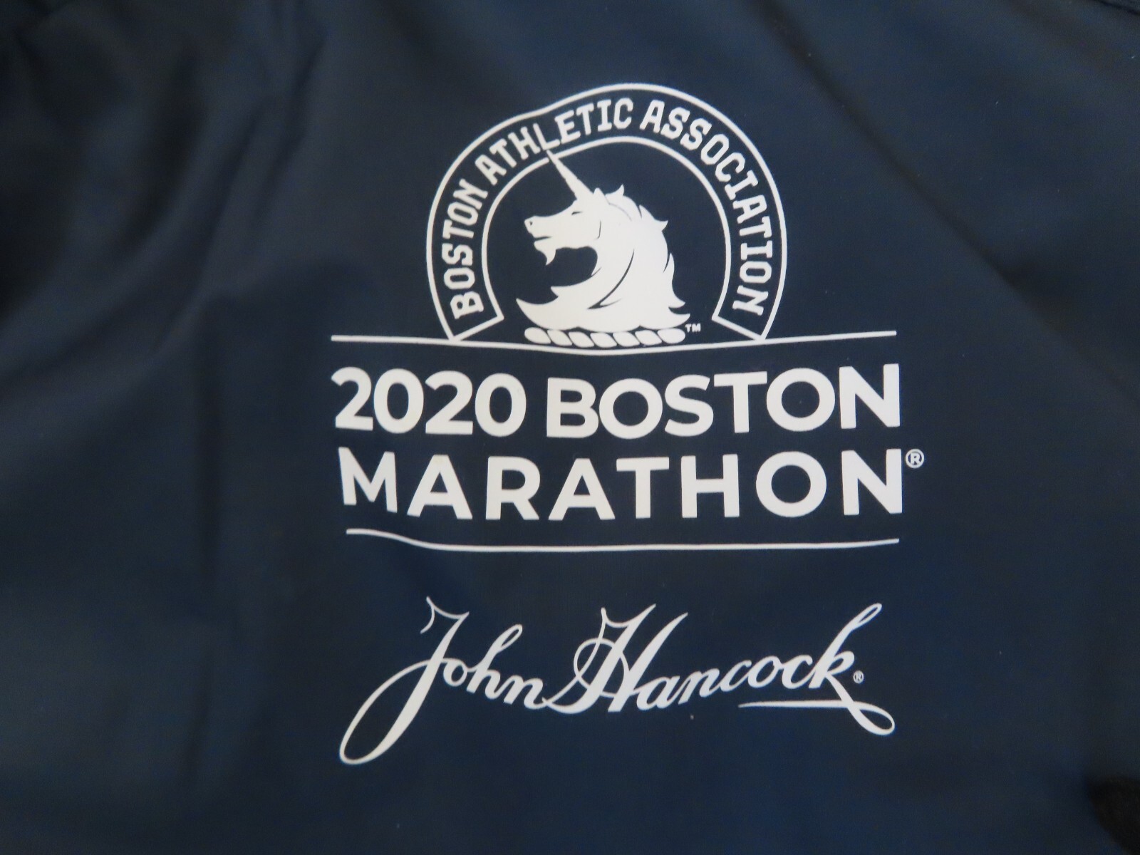 April 2020 Adidas 124th B.A.A. BOSTON MARATHON (SM) Running Hooded Jacket BLUE gallery