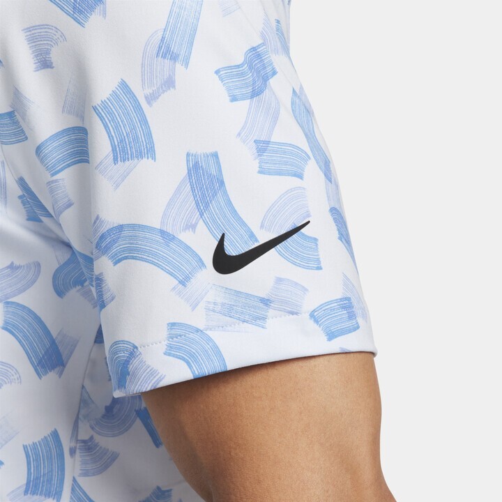 Nike Dri-FIT Golf Polo Tour Shirt Rake White Blue Men's Sz Large NWT FD5739-423 gallery