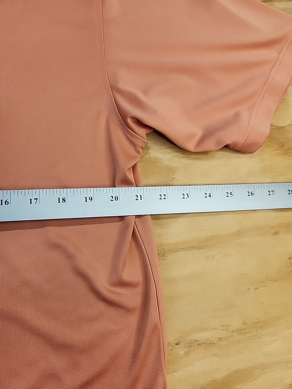 FJ Foot Joy Orange Golf Polo Shirt Mens Medium Lightweight Polyester gallery