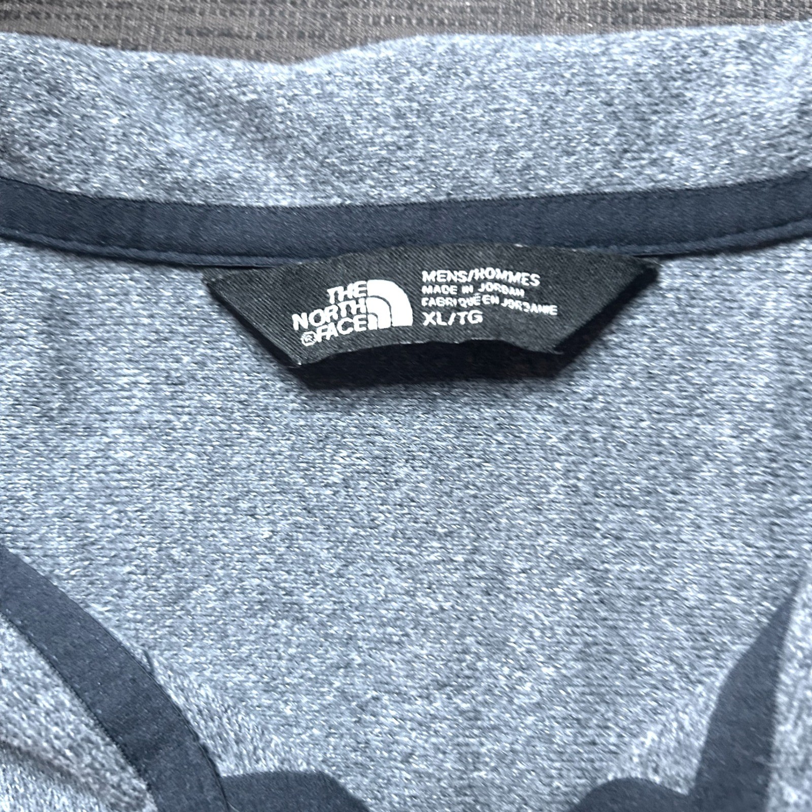 The North Face Mens Pullover XL TG Gray Quarter Zip Long Sleeve Shirt "T" Logo gallery