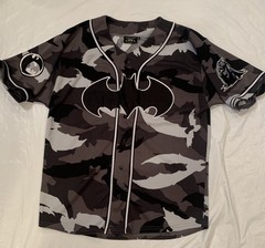 Batman Baseball Retro Camo Jersey DC Marvel Superhero Size M