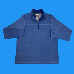 English Laundry Mens Size Large 1/4 Zip Pullover Blue Sweat Shirt MSRP $75