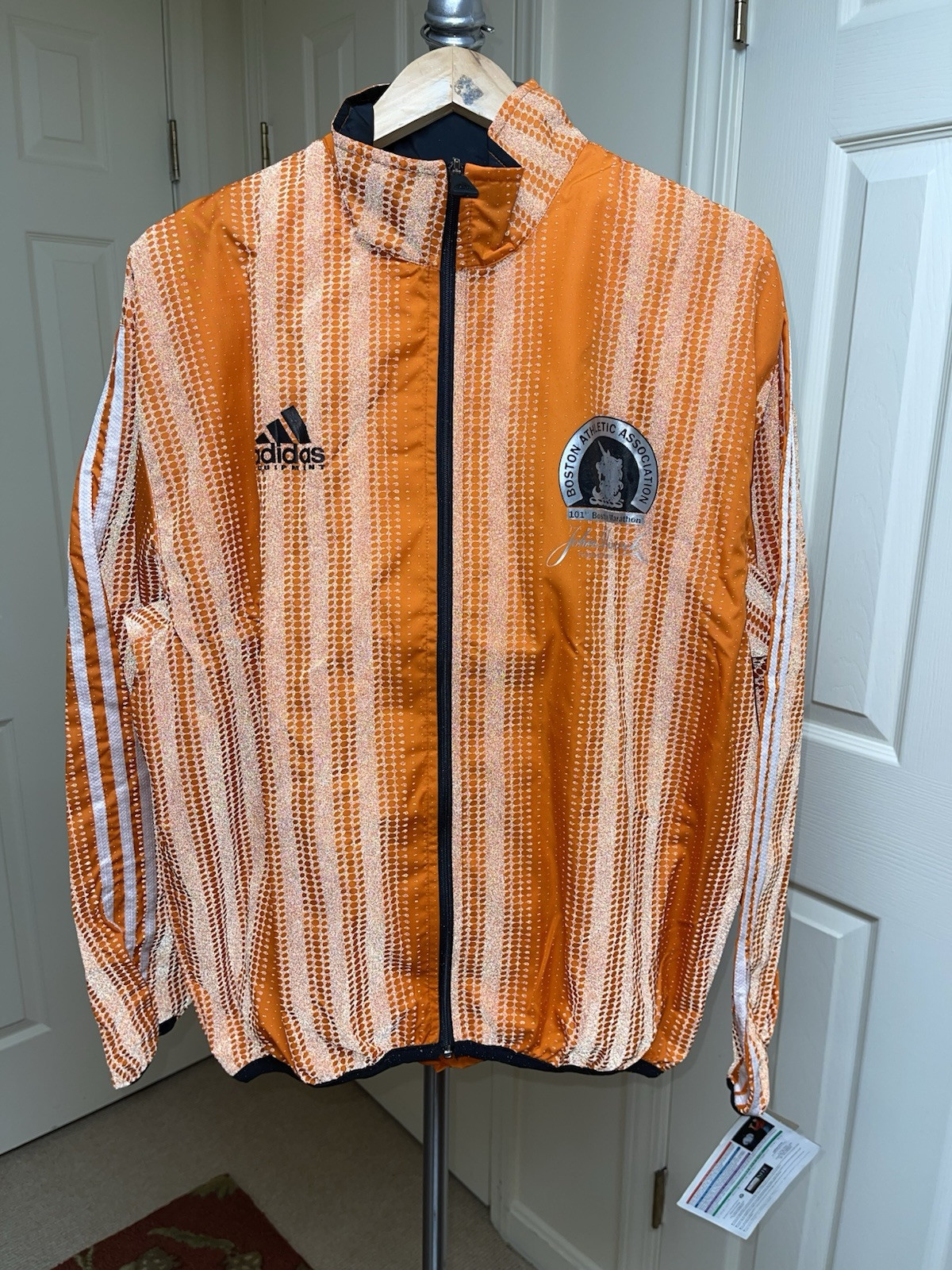 April 1997 Adidas 101th B. A. A. BOSTON MARATHON Equip. Running Jacket Sz M NWT gallery