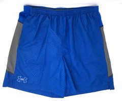 Men’s Under Armour Athletic Shorts Large L 2 Side Pockets Gray Blue G21-12