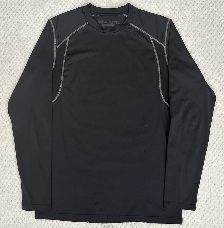 Ariat tek Athletic training Compression T-shirt Mens M Black Breathable Stretch gallery