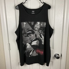 Shaka Wear Men’s Large Graphic Tupac/Eazy-E/B.I.G. Tank Top/Muscle Shirt Sz 2XL