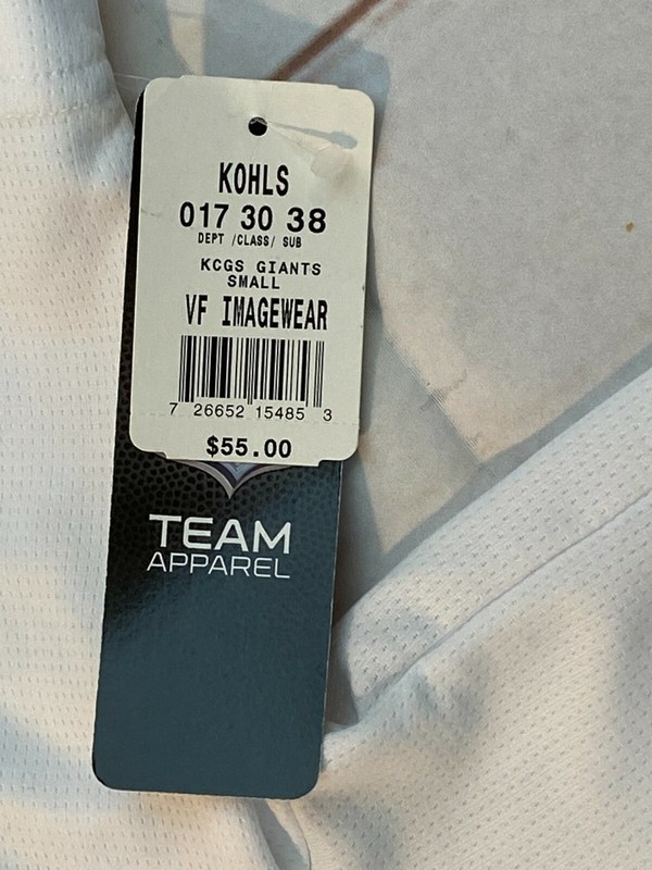 New York Giants NFL Mens Cool Base Performance Golf Polo Shirt Small Nwt White gallery