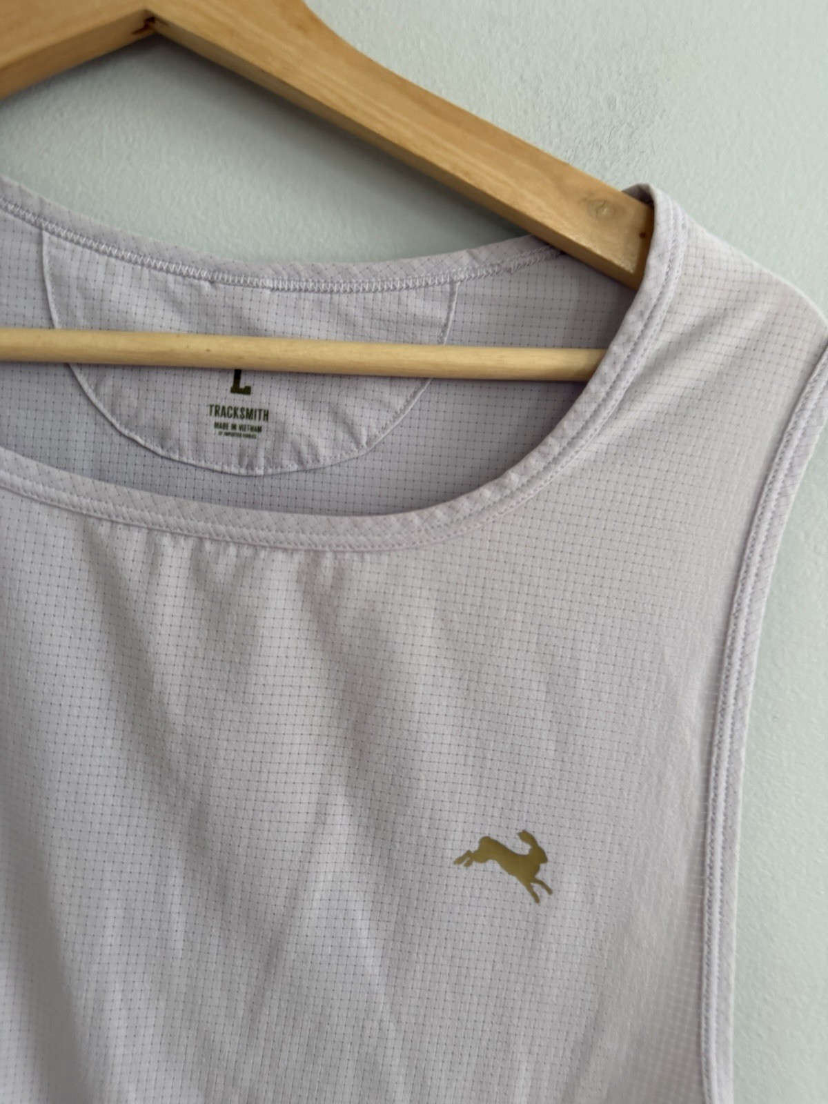 Tracksmith Twilight Tank Athletic Running Top Light Gray / Purple Size L gallery