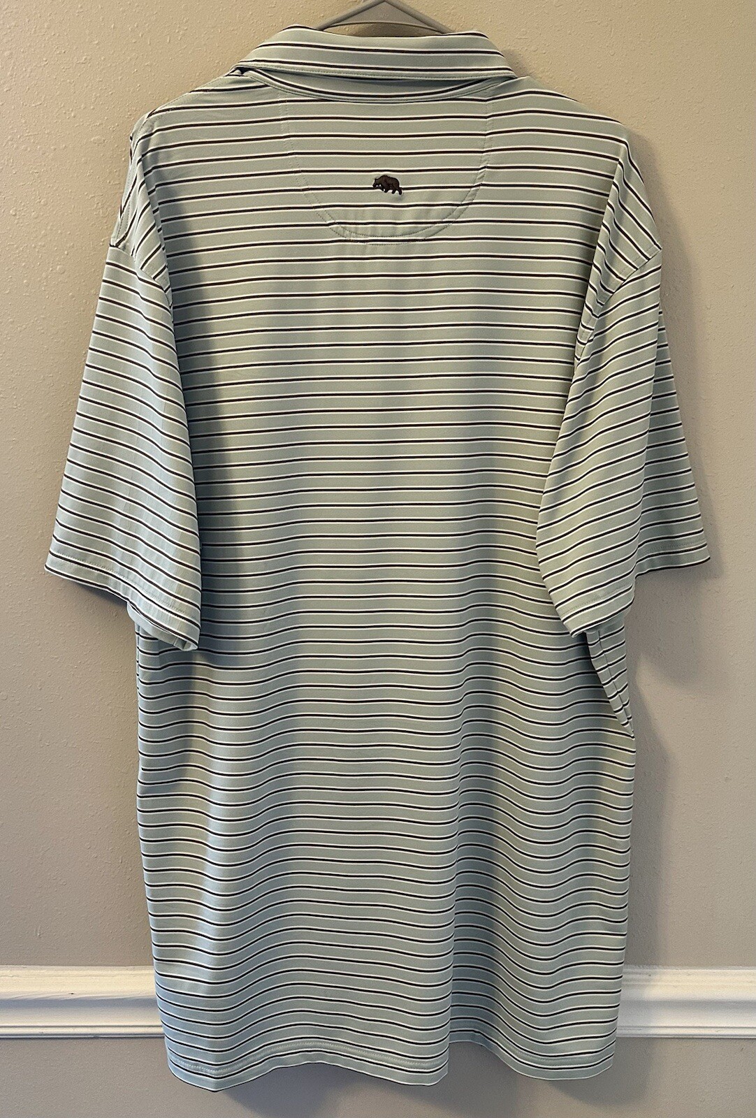 Onward Reserve Performance Golf Polo Shirt Men’s XL Stretch Striped Flaws gallery