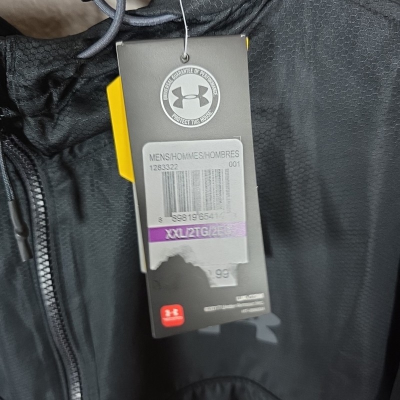 Under Armour XSTORM Quarterzip Pullover 2XL Water Resistant Hooded Rain Coat NWT gallery