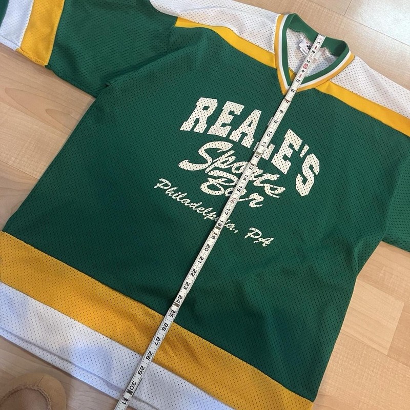 Vintage Philadelphia Distressed Sports Bar Striped Hockey Jersey Men’s L gallery