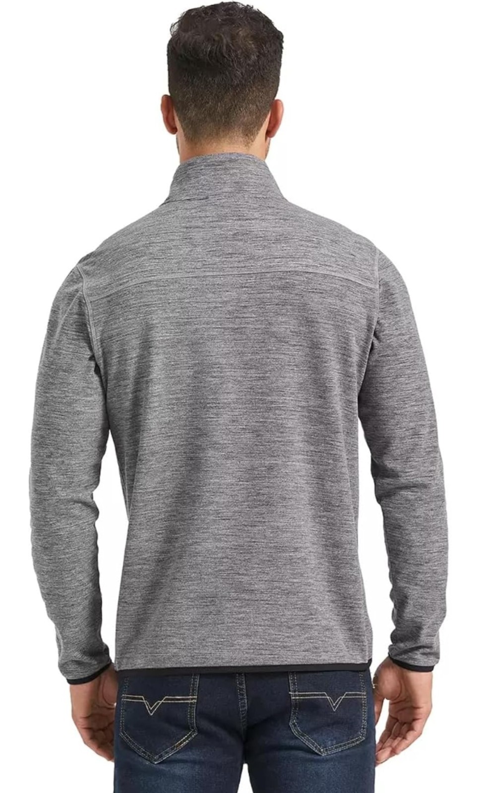 Avalanche Men's Quarter Zip Top Stand Up Pullover Gray XL NWT gallery