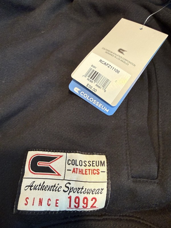 NWT Colosseum Essentials Men's Small Black 1/4 Zip Pullover gallery