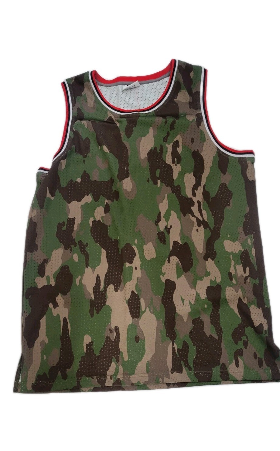 Pullonsy Men’s Cameroflash And Red Border Basketball Jersey Mesh Sz 2XL gallery