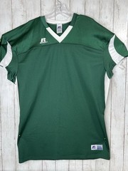 Russell Athletic Men’s 3XL Jersey Green Sport Color Block V-Neck Stretch
