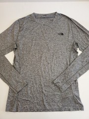 The North Face Warm Poly Crew Size Medium Gray Long Sleeve Baselayer Shirt