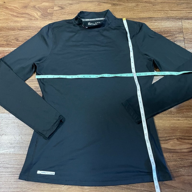 Under Armour ColdGear Compression Mock Neck Long Sleeve Fit Shirt Black Men's XL gallery