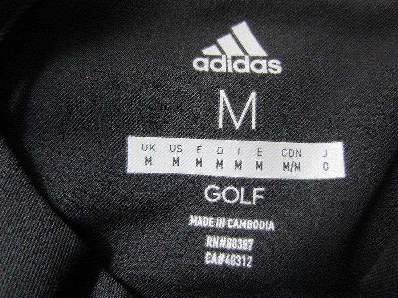 Adidas Golf 1/4 Zip Black and Gray Jacket Men's Medium Mock Neck New with Tag gallery