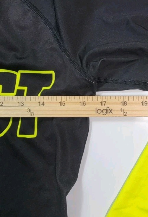 ProSphere Impact Jersey Mens Small Black Neon Yellow Long Sleeve Athletic #1 gallery
