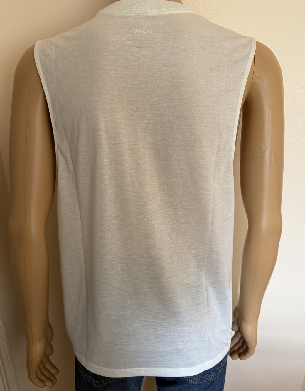 Hoka U GlideTech Sleeveless Tank Men's White DriRelease Lightweight Size M gallery