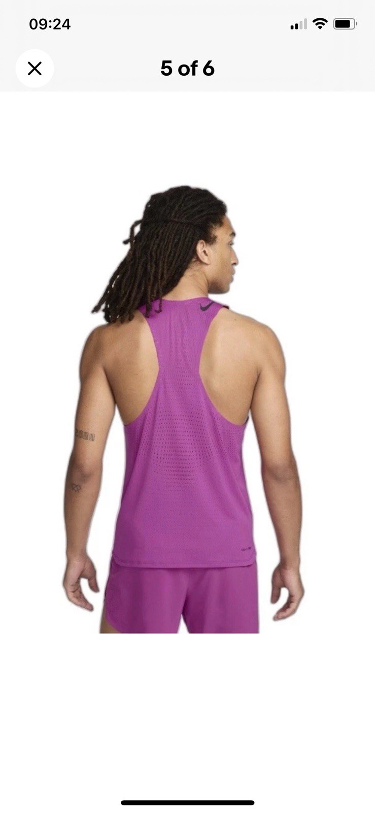 Nike Aeroswift LARGE Dri Fit ADV Running Vest Singlet Sports Run FN4231 518 gallery