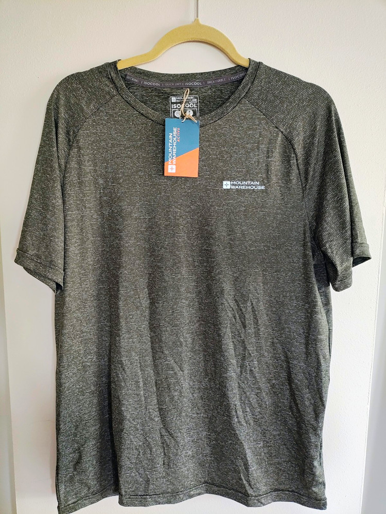 Lot of 2 Mountain Warehouse ISOCool Agra Men's Tees-M & L Quick Dry UV T-shirts
