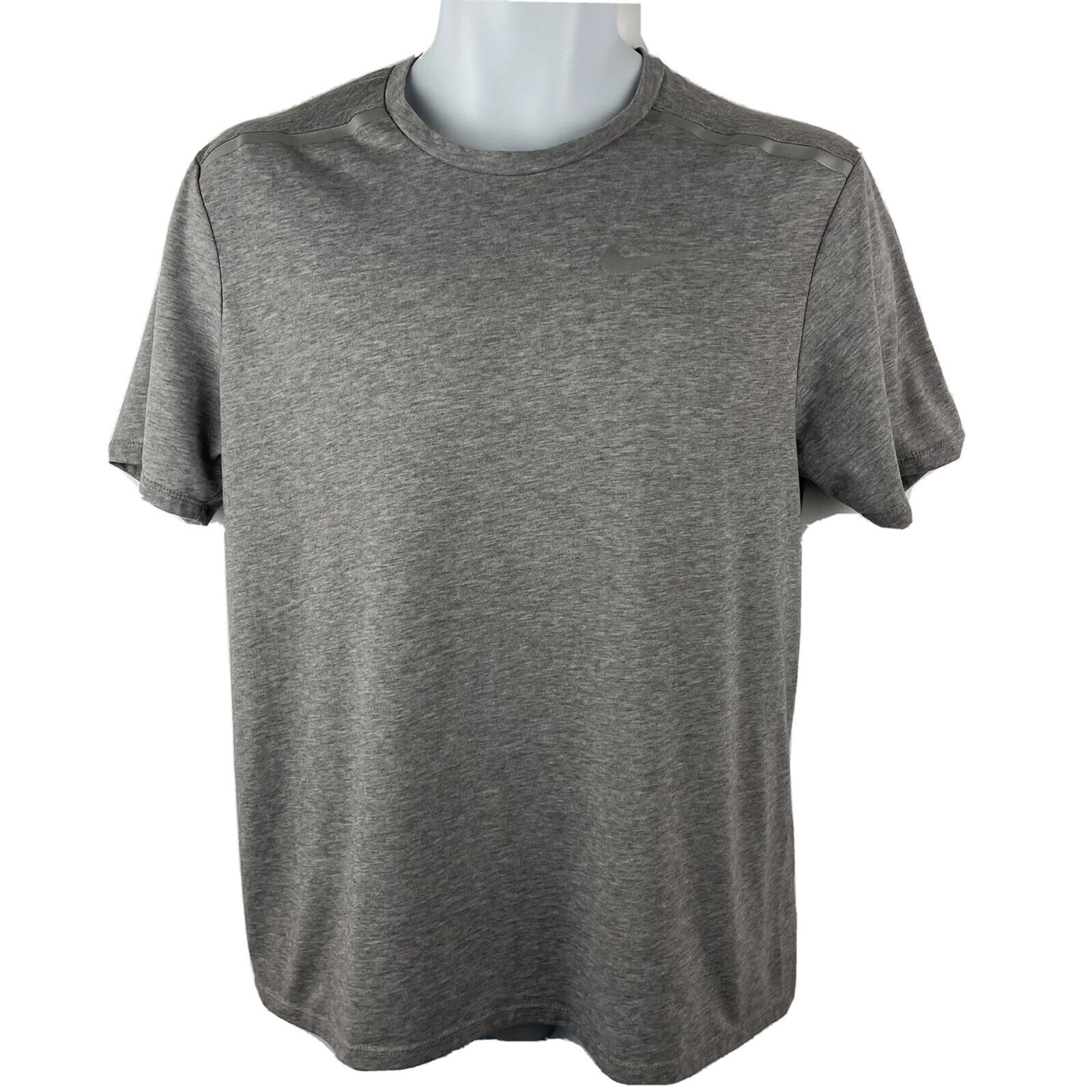 Nike Running DriFit Athletic Shirt / Men’s (M)/ Gray / Mesh Back / Poly Blend B1 gallery